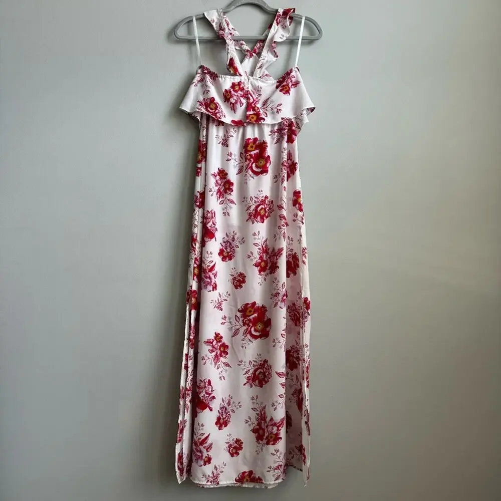 Tularosa Santorini Floral Fuchsia Bloom Maxi Dress - Picture 10 of 13